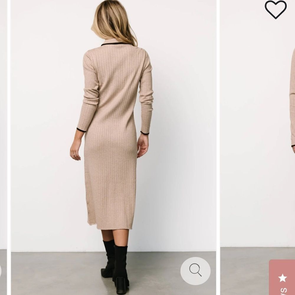 NWT Tan Ribbed Knit Dress✨ - Picture 5 of 12